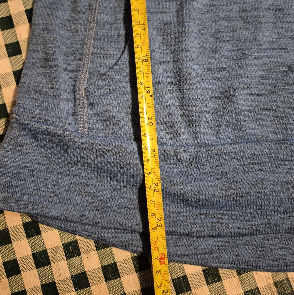Women's Blue Cowl Neck Sweater - Picture 2 of 5